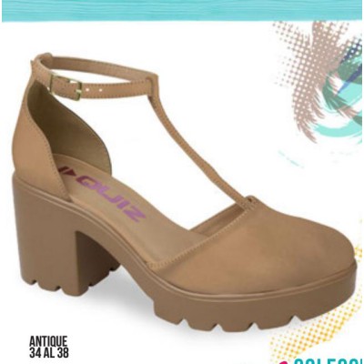 ZAPATOS PLATAFORMA BAJA COD: 48-69225