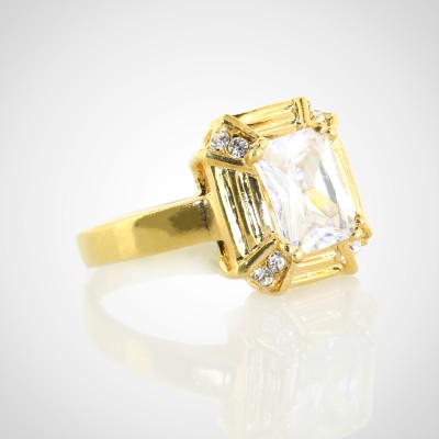 ANILLO RECTANGULAR CON ZIRCONES COD:JFA38
