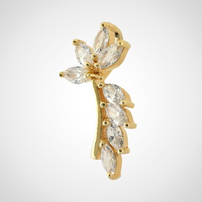 DIJE FORMA DE HOJAS ENCHAPADO EN ORO COD:35562 Nueva Imagen