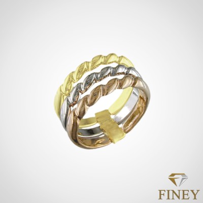 ANILLO TRES OROS DELGADO