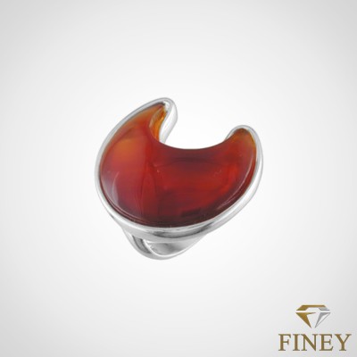 ANILLO ENCHAPADO EN PLATA DE FORMA LUNA COD:12021