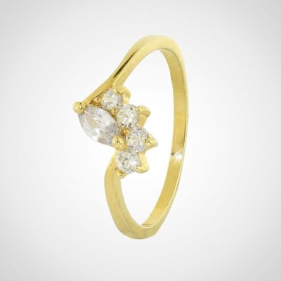 ANILLO ENCHAPADO EN ORO SOLITARIO COD: 402036
