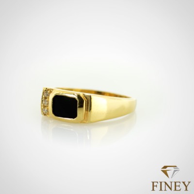 ANILLO ENCHAPADO EN ORO FORMA RECTANGULAR COD:902015