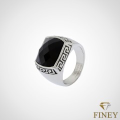 ANILLO DE ACERO INOXIDABLE RECTANGULAR COD: 1970
