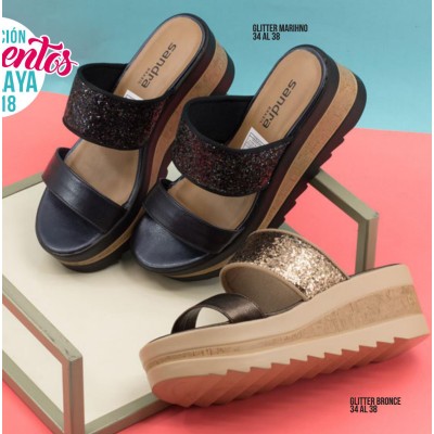 PLATAFORMAS GLITTER COD: 48-26507