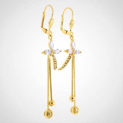 ARETE FLOR DE ZIRCONES COD: JFAR_32