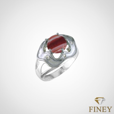 ANILLO ENCHAPADO EN PLATA DE FORMA CIRCULAR COD:12070