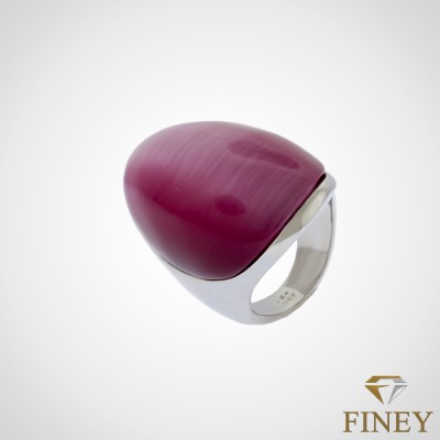 ANILLO DE ACERO INOXIDABLE CON PIEDRA COD:1973