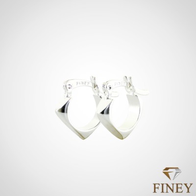 ARETE TIPO ARGOLLA DE ASA ENCHAPADO EN PLATA COD:004903